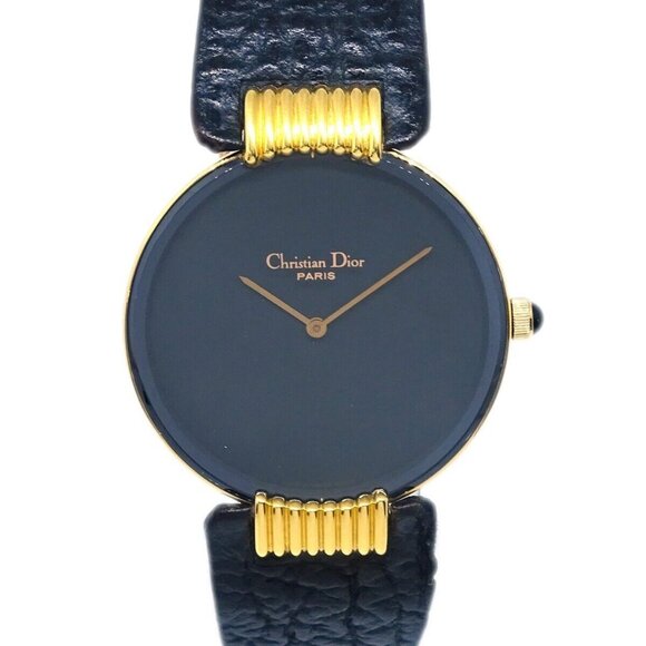 Christian Dior 47 153-2 Bagheera Black Moon Watch 114086 - Picture 1 of 7
